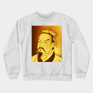 Sun Tzu Golden Portrait | Sun Tzu Artwork 8 Crewneck Sweatshirt